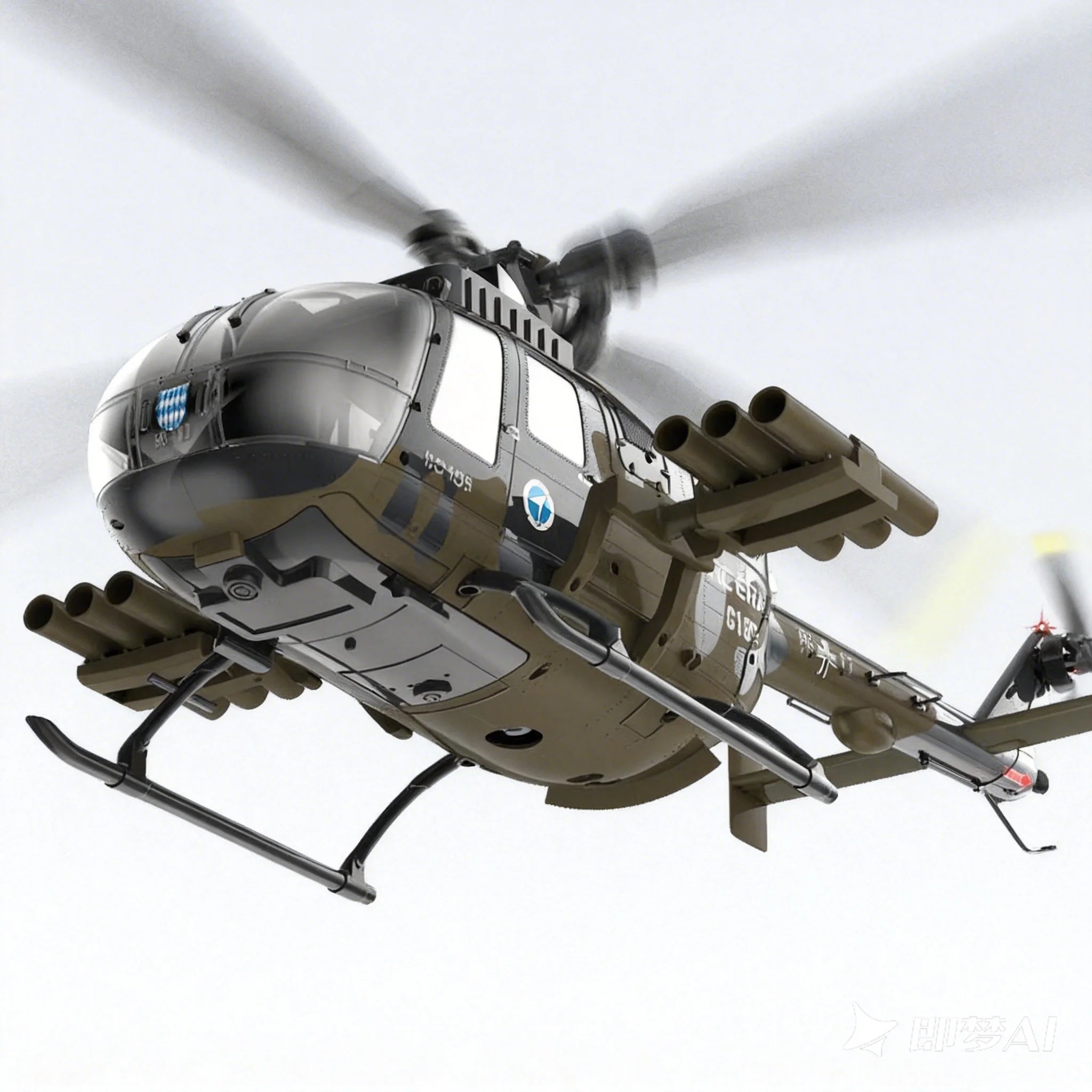 RC ERA 1:25 C180 RC Helicopter BO105 6CH Brushless with Optical Flow Positioning 3D Stunt Single Propeller No Aileron Plane Toys