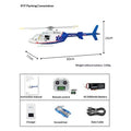 New Bell 407 Rc Helicopter Flywing 470 Scale Brushless RC Plane 4 Propellers 10CH With 4S 5000mAh RC Airplane Model Adults Gifts