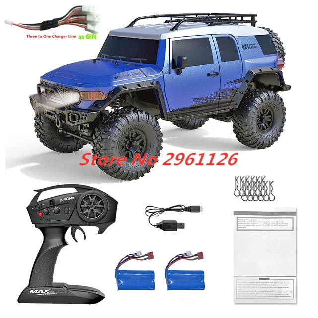 47CM Large RC Climbing Car 4WD 2.4G 1:10 Full Scale Multi-terrain Driving Remote Control Car Full Proportional Rock Crawler Toy