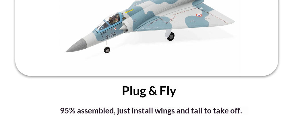 New Minimumrc Mirage 2000 30mm Brushless Edf 4ch Fixed Wing Rc Jet Plane Remote Control Aircraft Hobby Model Toy