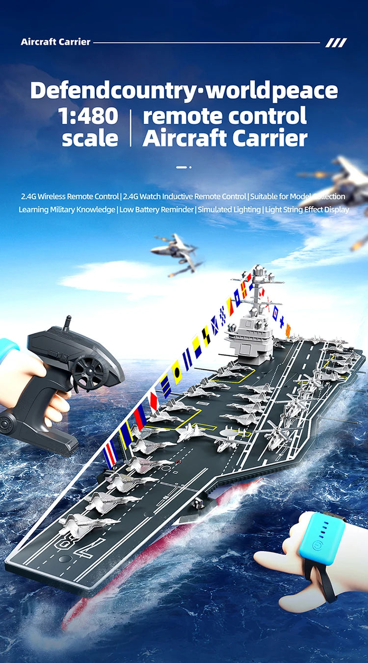 1:275 Scale 31 Inch Large Remote Controlled Warship Battleship Rc Ship On Lakes Pools Rivers Exhibits Models For Kids Boys A