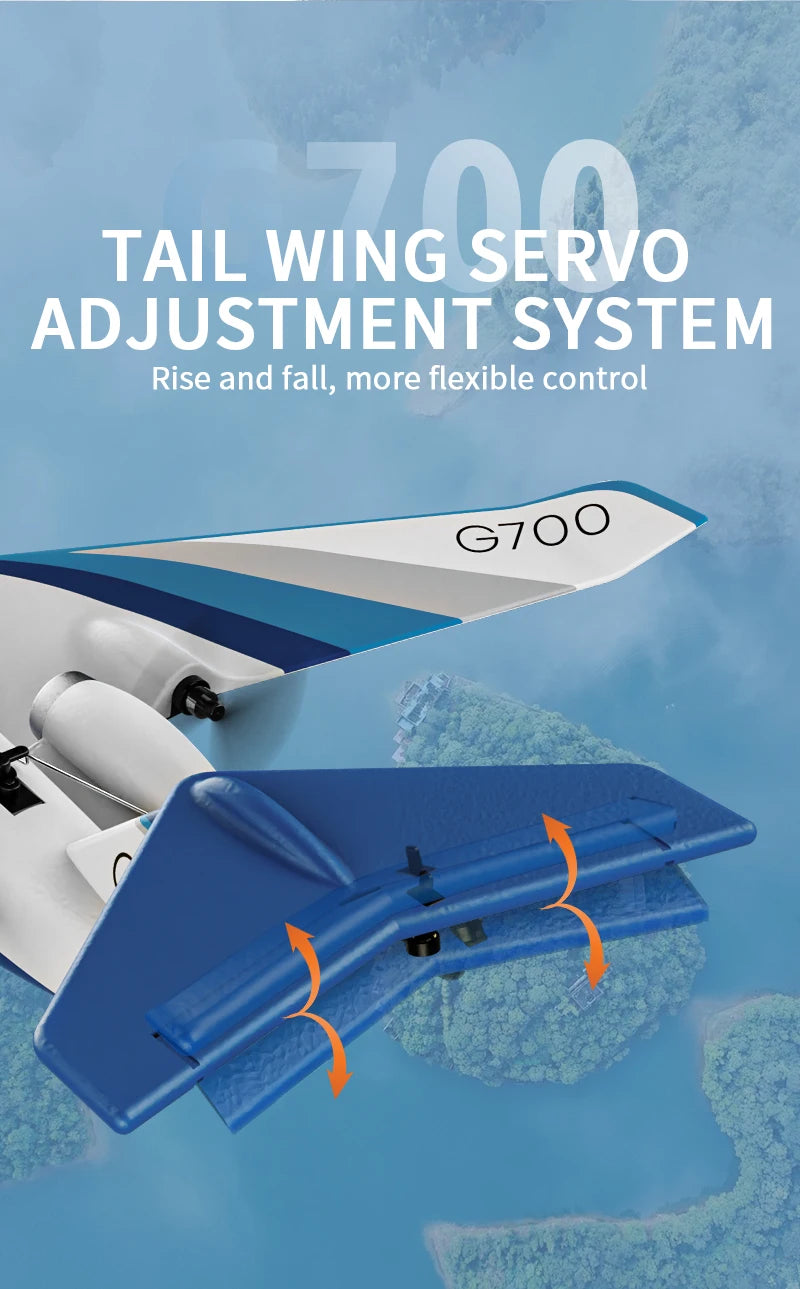 NEW G700 RC Plane Private Jet 3CH Remote Control Glider Gulfstream G700 RTF RTF 6-axis Gyro Stabilizer Airplane Toys Kids Adults