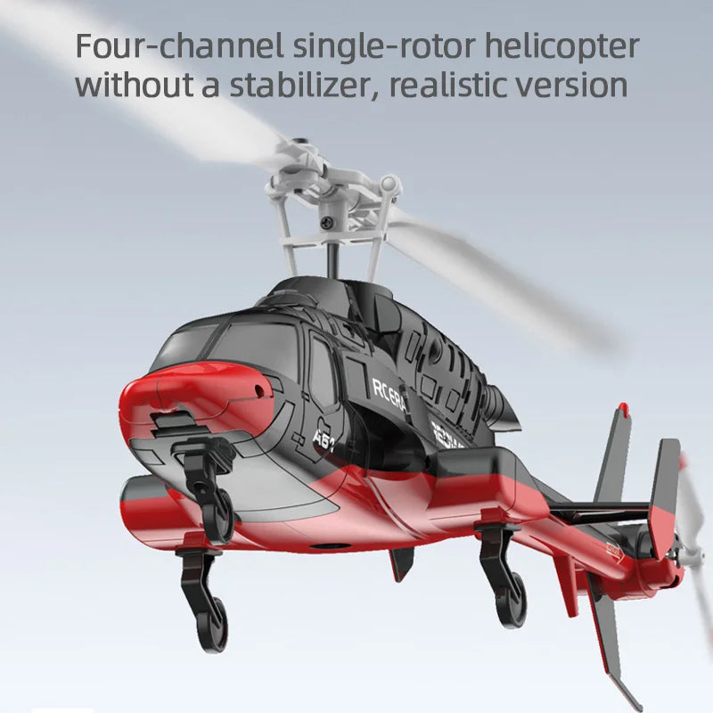 A61 RC Helicopter 2.4G 6-Aixs Gyroscope 4CH Altitude Hold Optical Flow Remote Control Helicopter Toys For Kid Adult