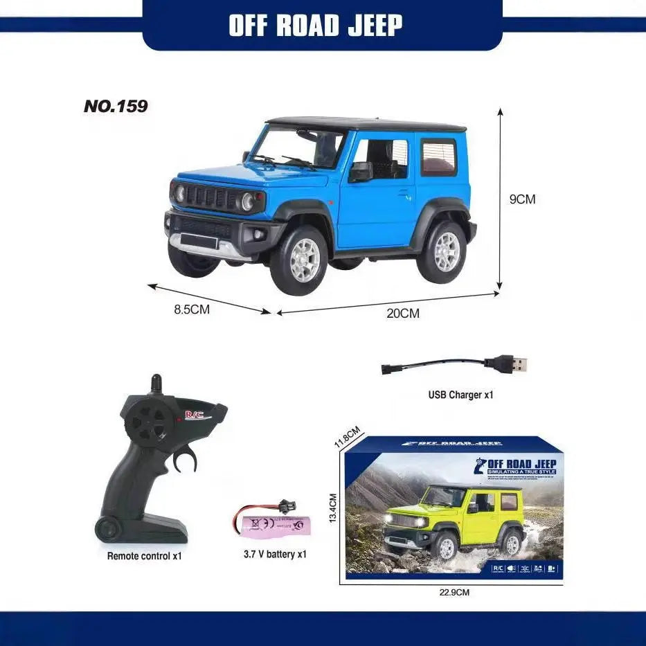 1:24 RC Car Simulation RC Crawler - Remote Control Off-Road Vehicle Model Truck for Display & Play