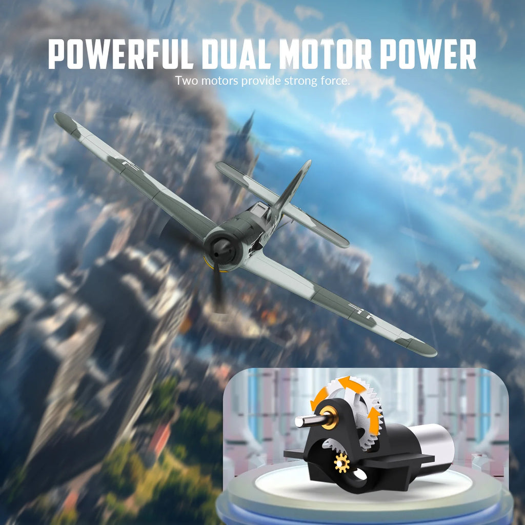 VOLANTEX RC FW190 Fighter Toy Set Ready to Fly Remote Control Airplane Kids Boys