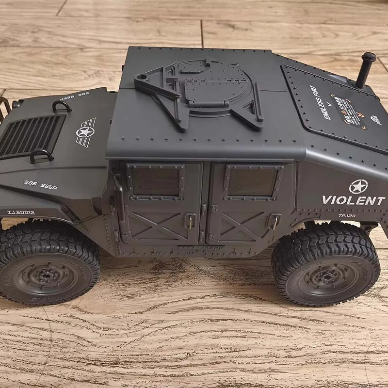 C8835 RC Car Full Scale 2.4G 4WD Remote Control Car All-Terrain Off-Road Climber With LED Lights Military Simulation Model Toy