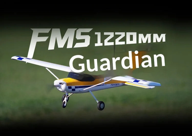 FMS Rc Ranger 1220Mm Fixed Wing Electric Airplane Durable Crash Resistant Beginner Training Remote Control Outdoor Hobby Plane