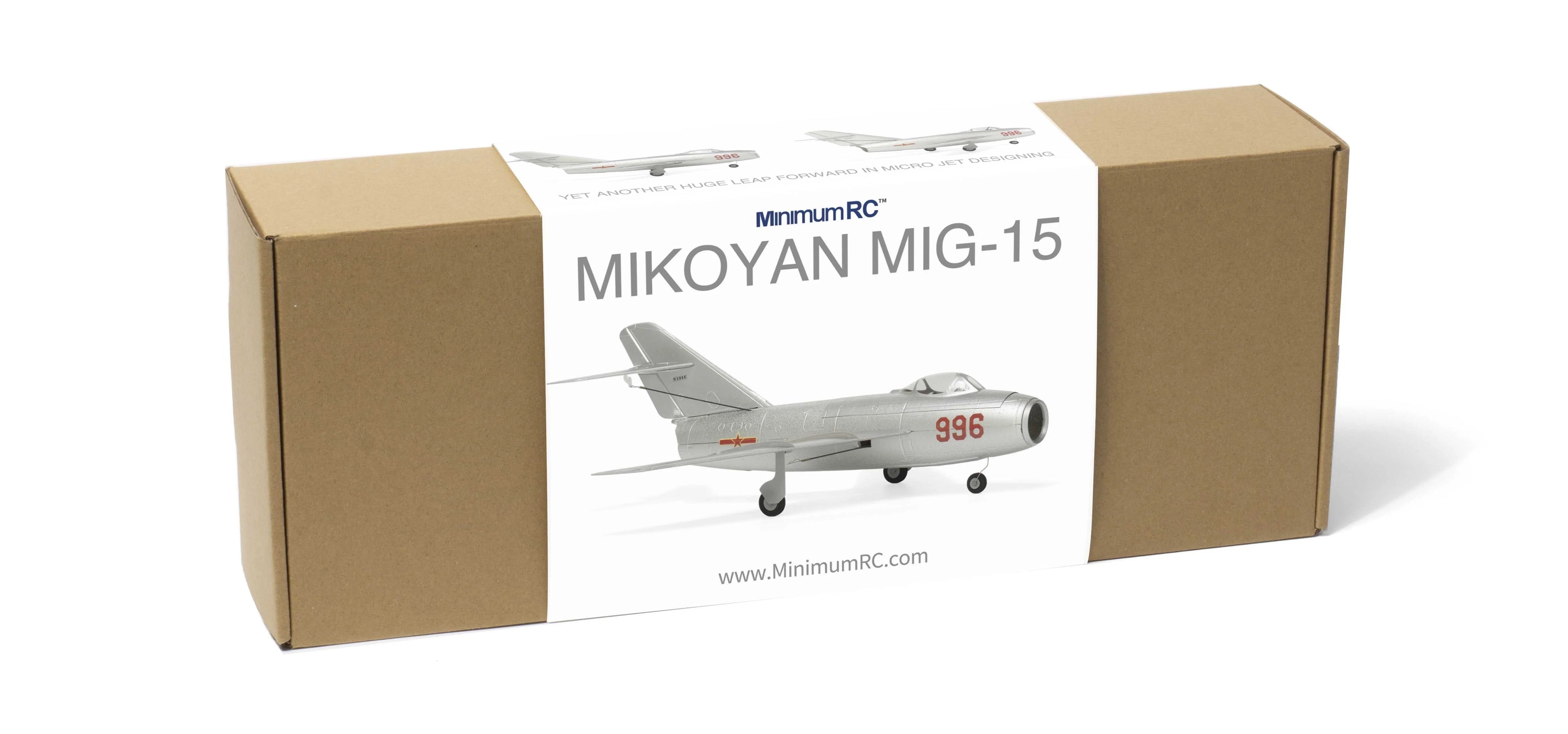 MinimumRC Mig 15 Micro Scale RC Jet 30mm Ducted Fan 2S Gyro Self Stabilization Aircraft For Outdoor RC Flight Hobby Enthusiasts