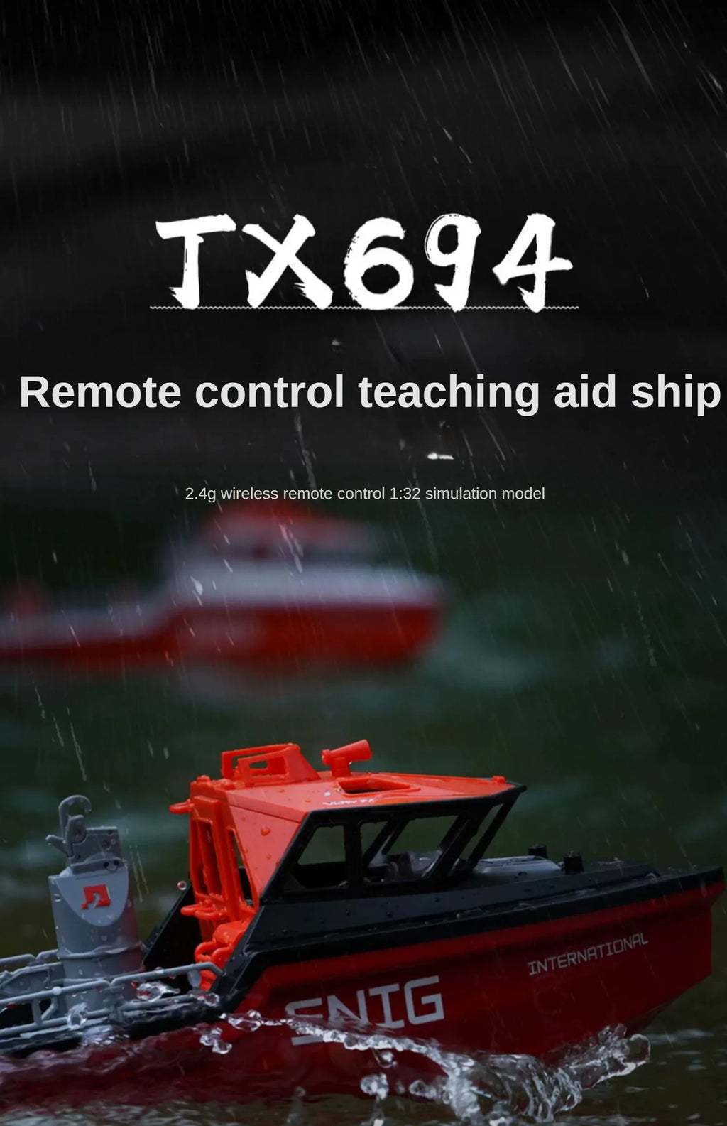 RC Rescue Boat Simulation Model High Speed Turbojet Brushless Speedboat Remote Control Boat Model Toy Gift Electric Yacht