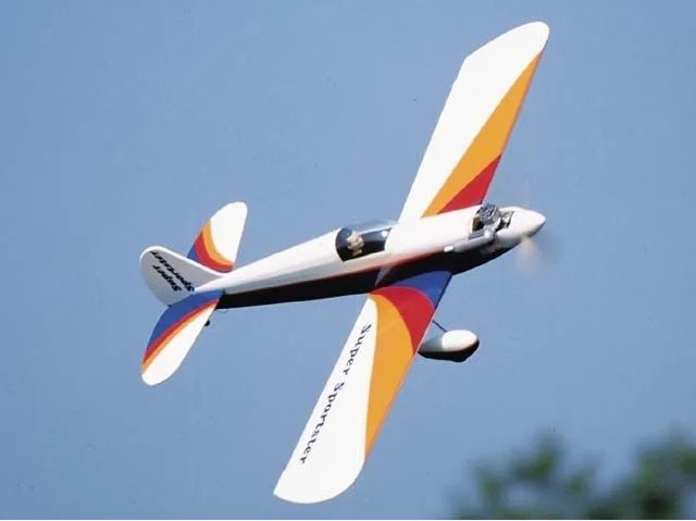 Great Planes Super Sportster 40 ARF Low Wing Sport Trainer RC Plane Pre Covered Wooden ARF Hobby Airplane for Beginner Pilots