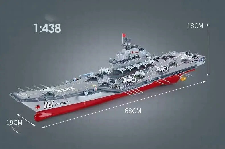 1:275 Scale 31 Inch Large Remote Controlled Warship Battleship Rc Ship On Lakes Pools Rivers Exhibits Models For Kids Boys A
