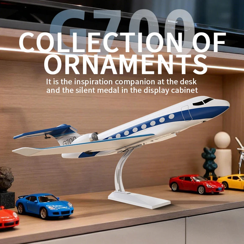 NEW G700 RC Plane Private Jet 3CH Remote Control Glider Gulfstream G700 RTF RTF 6-axis Gyro Stabilizer Airplane Toys Kids Adults