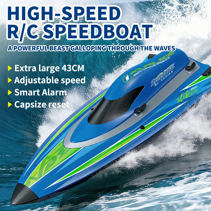 TX766 Brushless RC Boat 40km/h High Speed Big Power Waterproof Electric Toy Boat Model Low Battery Reminder Metal Rudder Gifts