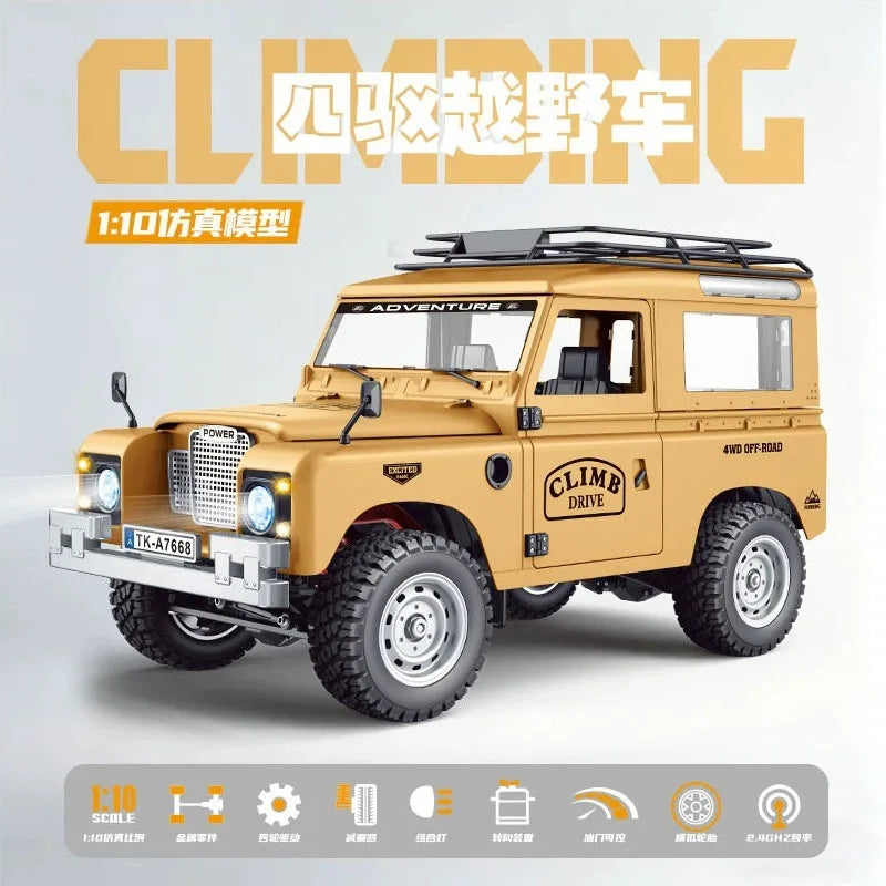 New 1:10 Full Scale Pickup 4X4 Professional Remote RC Defender Simulated Off-Road Climbing Vehicle RC CAR