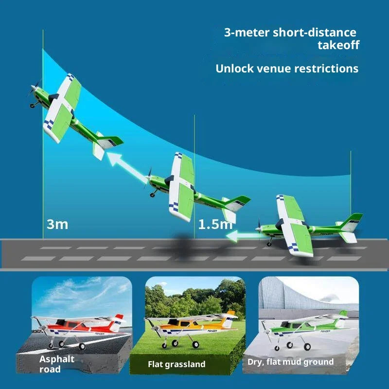 FMS Rc Ranger 1220Mm Fixed Wing Electric Airplane Durable Crash Resistant Beginner Training Remote Control Outdoor Hobby Plane