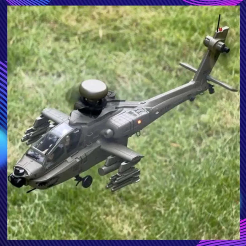 RC Helicopter C170 1:48 RC ERA Apache Remote Control Armed Helicopter Optical Flow Positioning 6CH Brushless Aircraft Model Toy