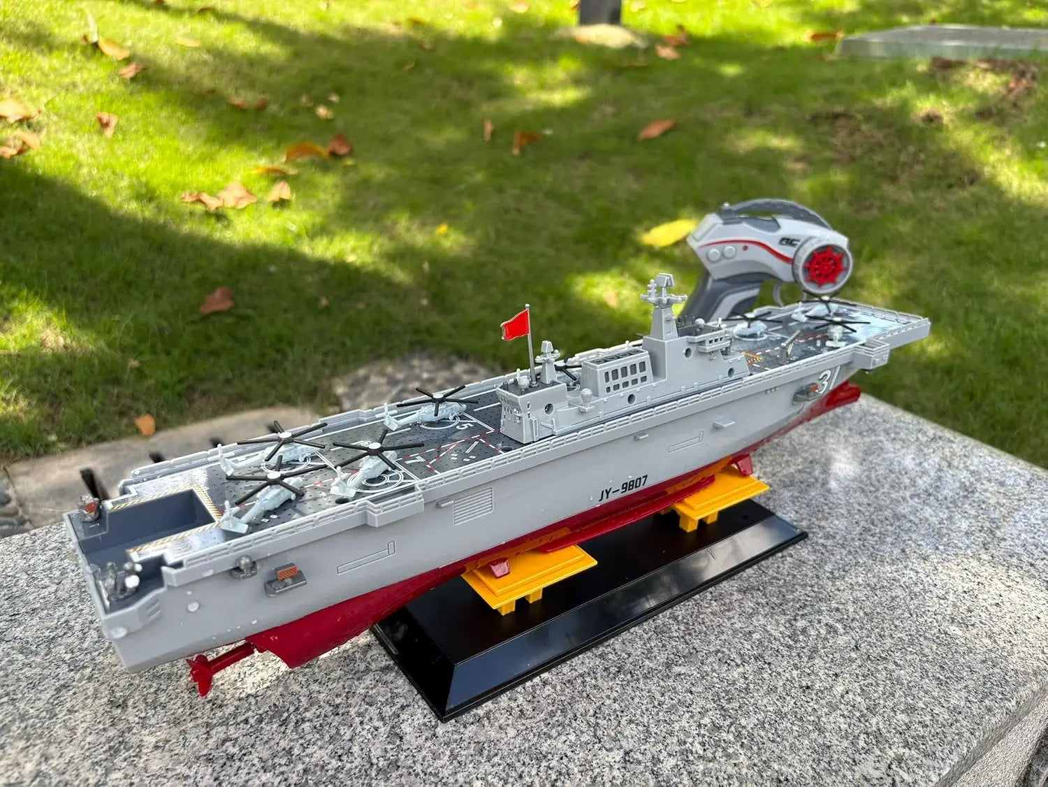 1:275 Scale 31 Inch Large Remote Controlled Warship Battleship Rc Ship On Lakes Pools Rivers Exhibits Models For Kids Boys A