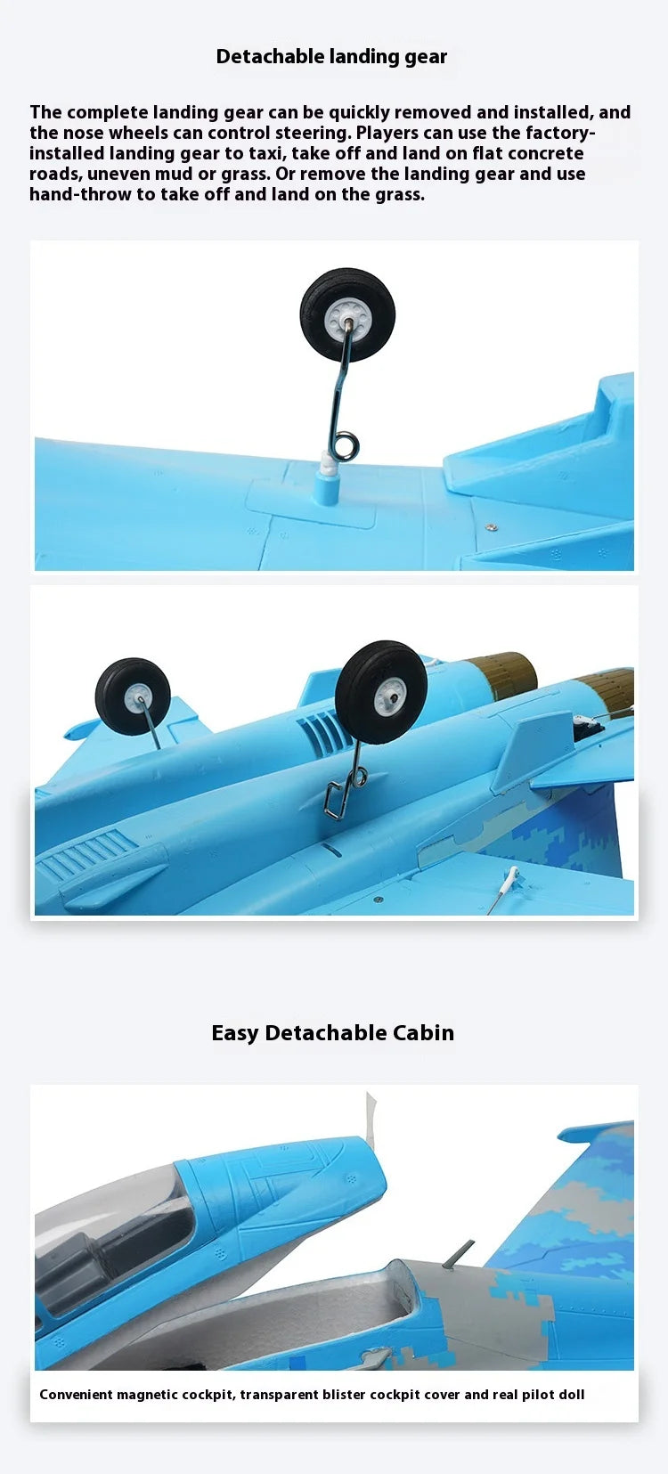 Xfly Double 50mm Su27 Twin Engine Jet Fighter Rc Plane Remote Control Assembly Fixed Wing Model