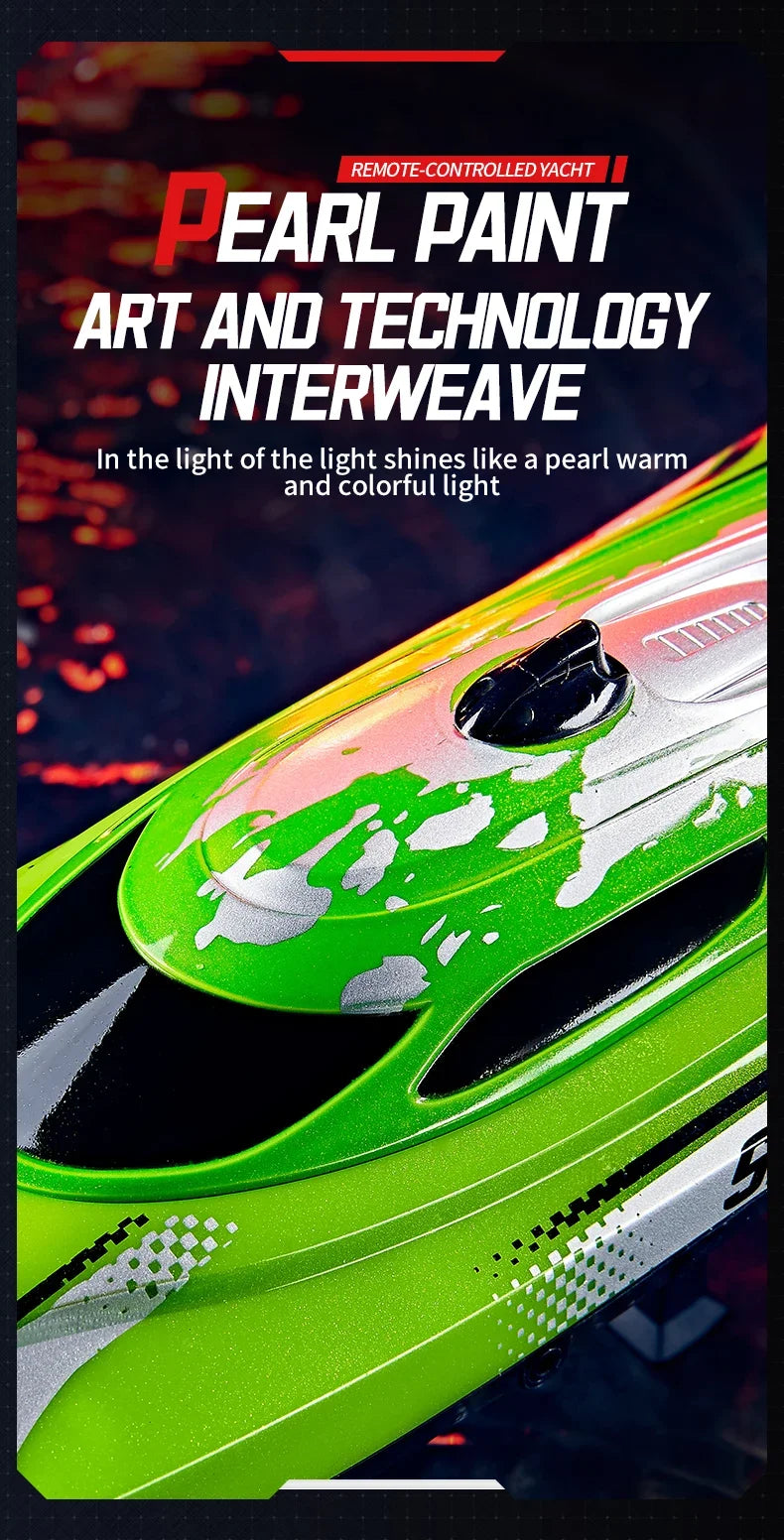 RC High-Speed Boat 25Km/h 2.4G Waterproof Remote Control Boats Ship Speedboats Remote Control Outdoor Toys for Kids Adult Gifts