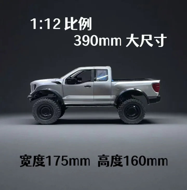 New Raptor F150 1/12 Rc Car Hongxing Simulation Rc Crawler Full Scale 4wd Off-Road Climbing Pickup Truck Model Boy Toy Gift