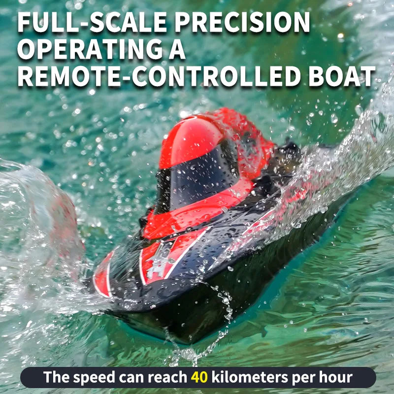 TX766 Brushless RC Boat 40km/h High Speed Big Power Waterproof Electric Toy Boat Model Low Battery Reminder Metal Rudder Gifts