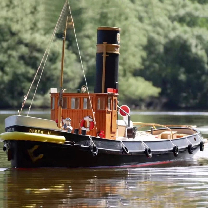 New Style 1/25 RC Boat 96cm Remote Control Steamship Handmade Wooden RC Schiffe Model Kit Ship Toy