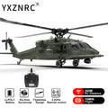 YXZNRC UH60 Black Hawk RC Helicopter with 6-axis Gyro 2.4G 6CH 1:47 Scale Flybarless 3D Stunt Remote Control Helicopter