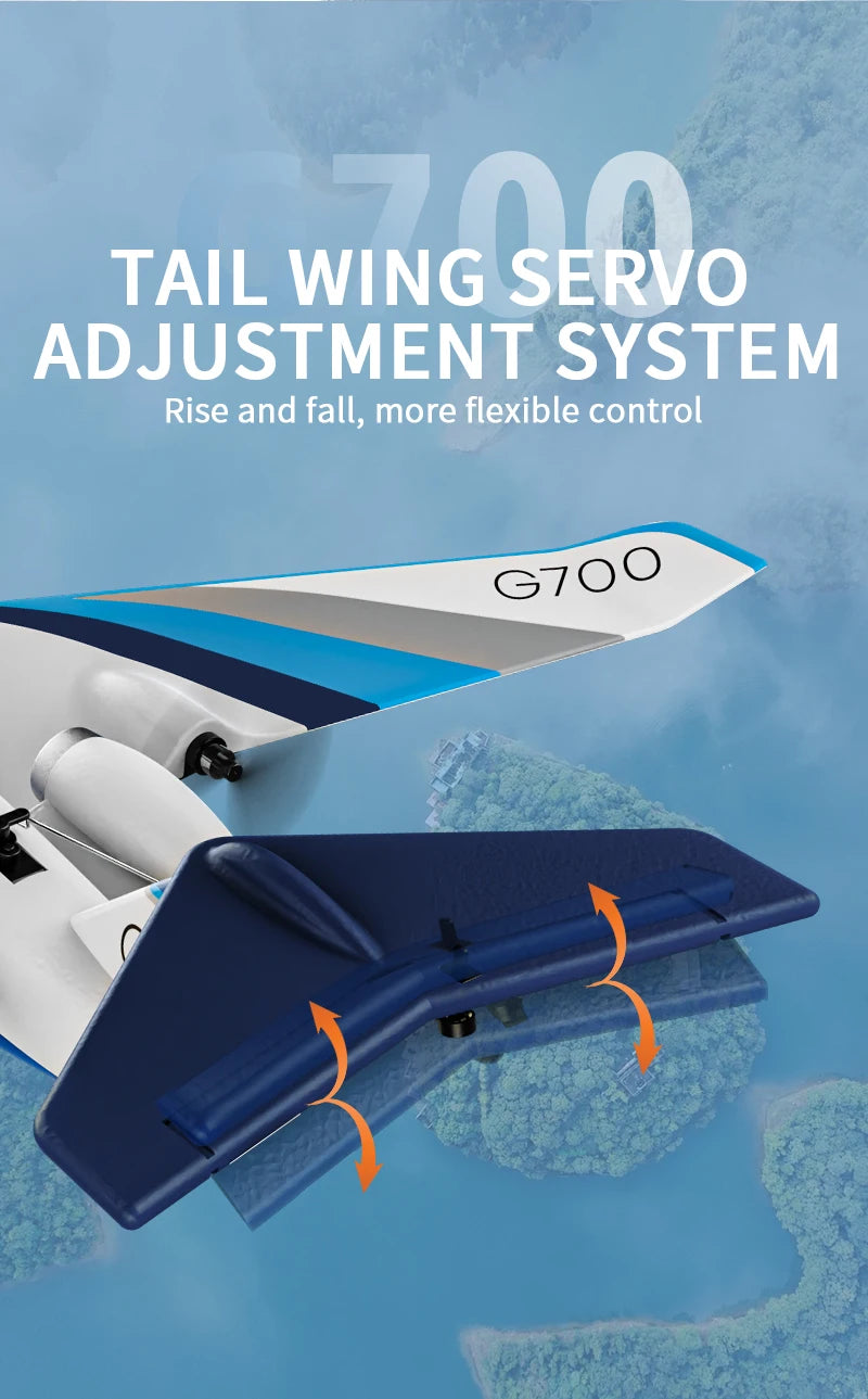 G700 Rc Plane Z67 Fixed-wing Rc Airplane Foam Toy Gulfstream 3-channel G700 Private Double Motor Control Airplane Model Gifts