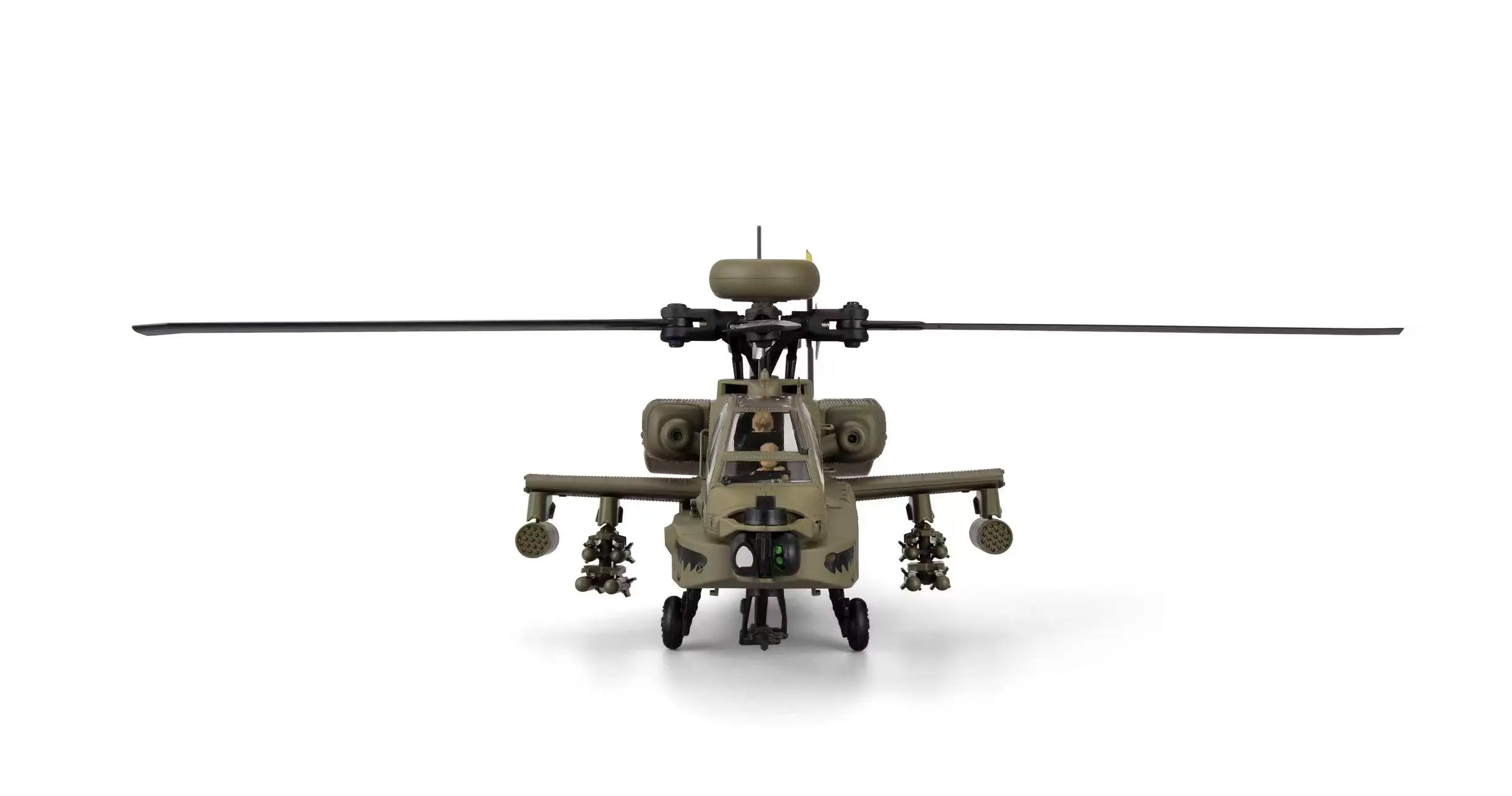 RC Helicopter C170 1:48 RC ERA Apache Remote Control Armed Helicopter Optical Flow Positioning 6CH Brushless Aircraft Model Toy