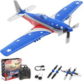 RC Plane 5CH 3D/6G Fixed-wing RC Airplane 2.4GHz P51D Mustang RTF for Adults Beginners Easy to Fly Removable Brushless Fighter
